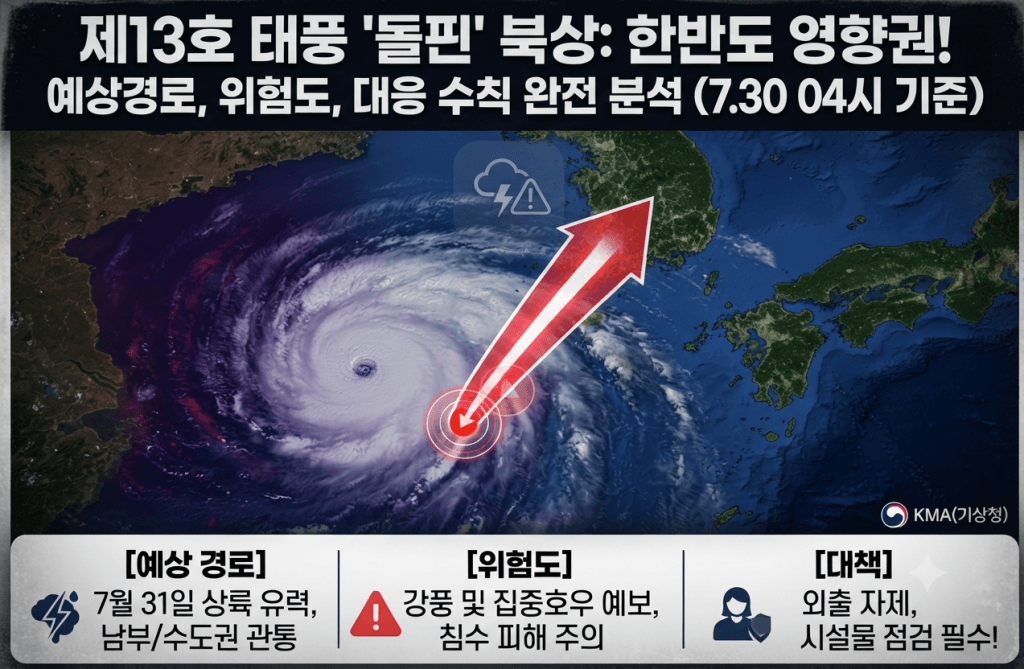 태풍 돌핀 예상경로 영향 대책