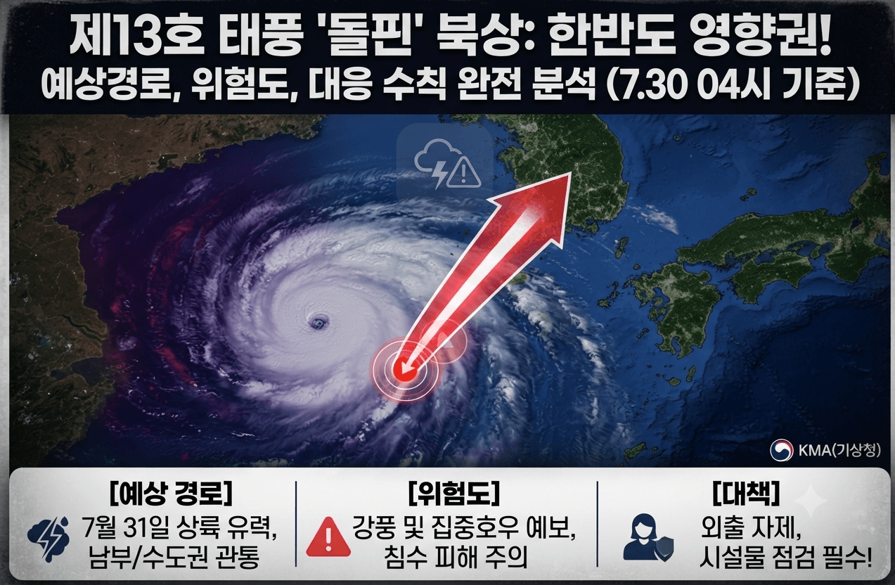 태풍 돌핀 예상경로 영향 대책